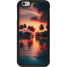 iPhone 6/6s Case Hülle - Silikon schwarz Paradies Malediven