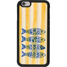 Coque iPhone 6/6s - Silicone rigide noir Portuguese fish 2026