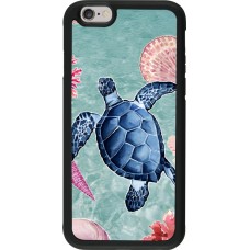 Coque iPhone 6/6s - Silicone rigide noir Preppy Turtle