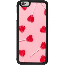 iPhone 6/6s Case Hülle - Silikon schwarz Saint Valentines Day 26 Lollipop