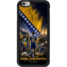 Coque iPhone 6/6s - Silicone rigide noir Football Bosnie-Herzégovine splash 2026
