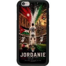 Coque iPhone 6/6s - Silicone rigide noir Football Jordanie splash 2026