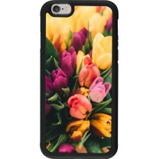 Coque iPhone 6/6s - Silicone rigide noir Bouquet of tulips Spring 2026