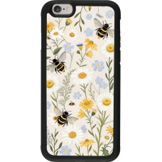 iPhone 6/6s Case Hülle - Silikon schwarz Pattern bees 2026