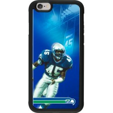 Coque iPhone 6/6s - Silicone rigide noir Super Bowl 26 Seattle 1