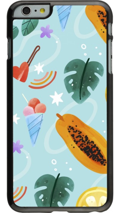Coque iPhone 6 Plus / 6s Plus - Summer 2025 Pattern papaya