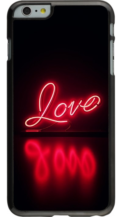 iPhone 6 Plus / 6s Plus Case Hülle - Valentine 2025 Neon Liebe