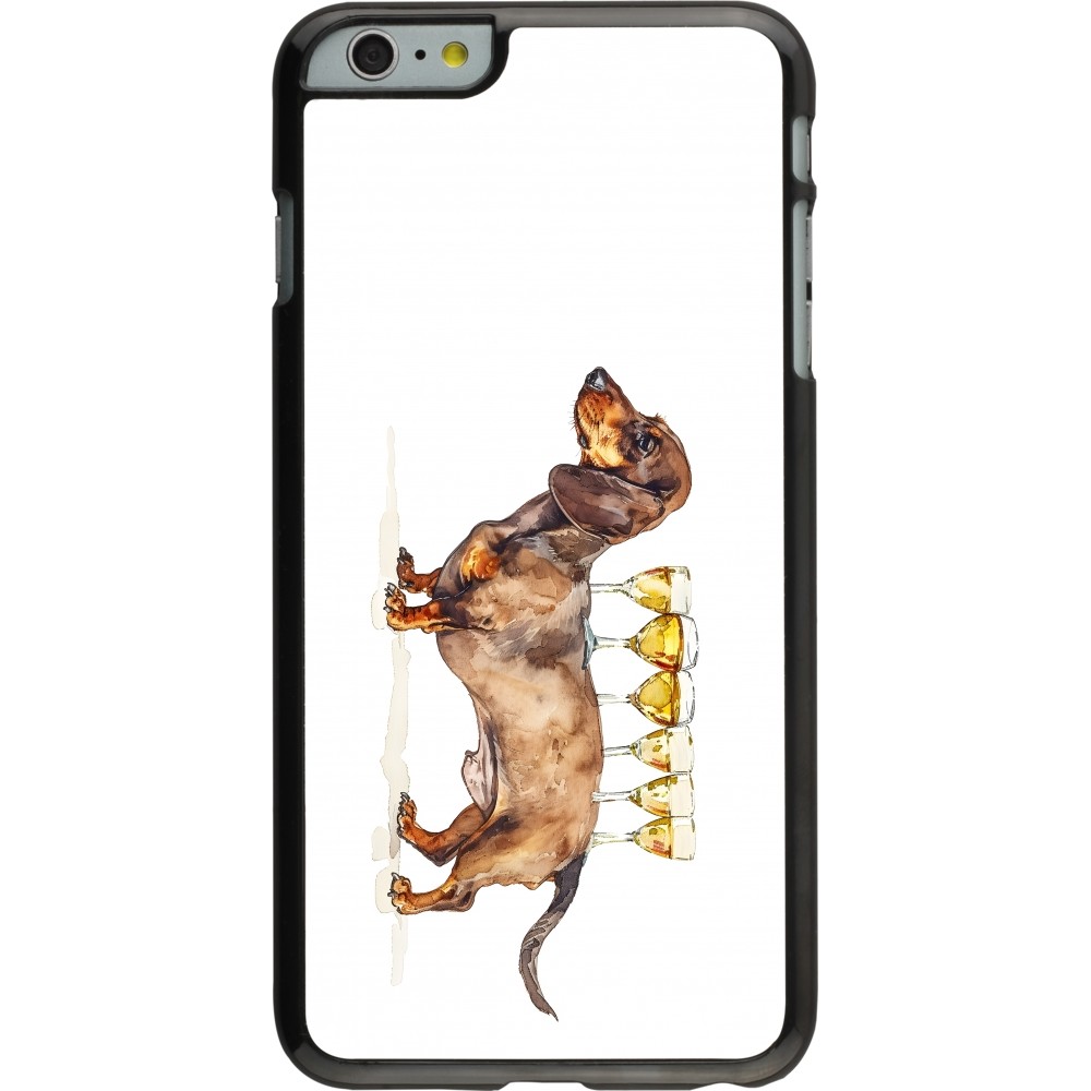 Coque iPhone 6 Plus / 6s Plus - Wine Teckel