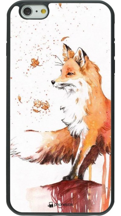 Coque iPhone 6 Plus / 6s Plus - Silicone rigide noir Autumn 21 Fox