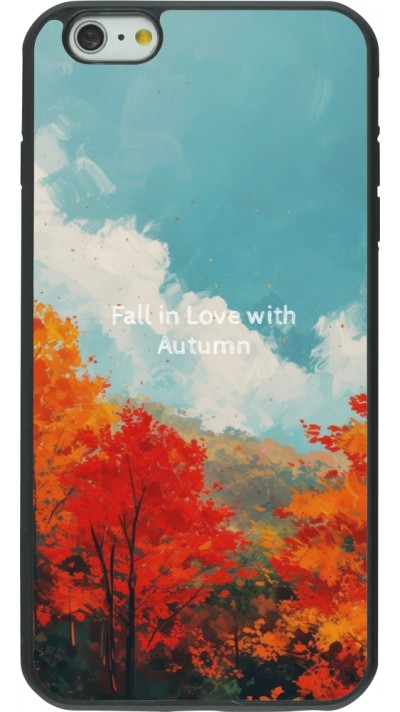 Coque iPhone 6 Plus / 6s Plus - Silicone rigide noir Autumn 25 Fall in love