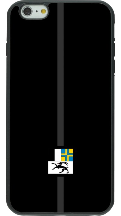 iPhone 6 Plus / 6s Plus Case Hülle - Silikon schwarz Kanton GR schwarz