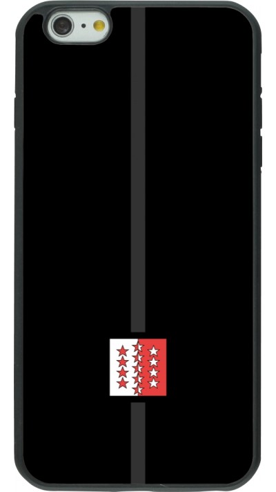 iPhone 6 Plus / 6s Plus Case Hülle - Silikon schwarz Kanton VS schwarz