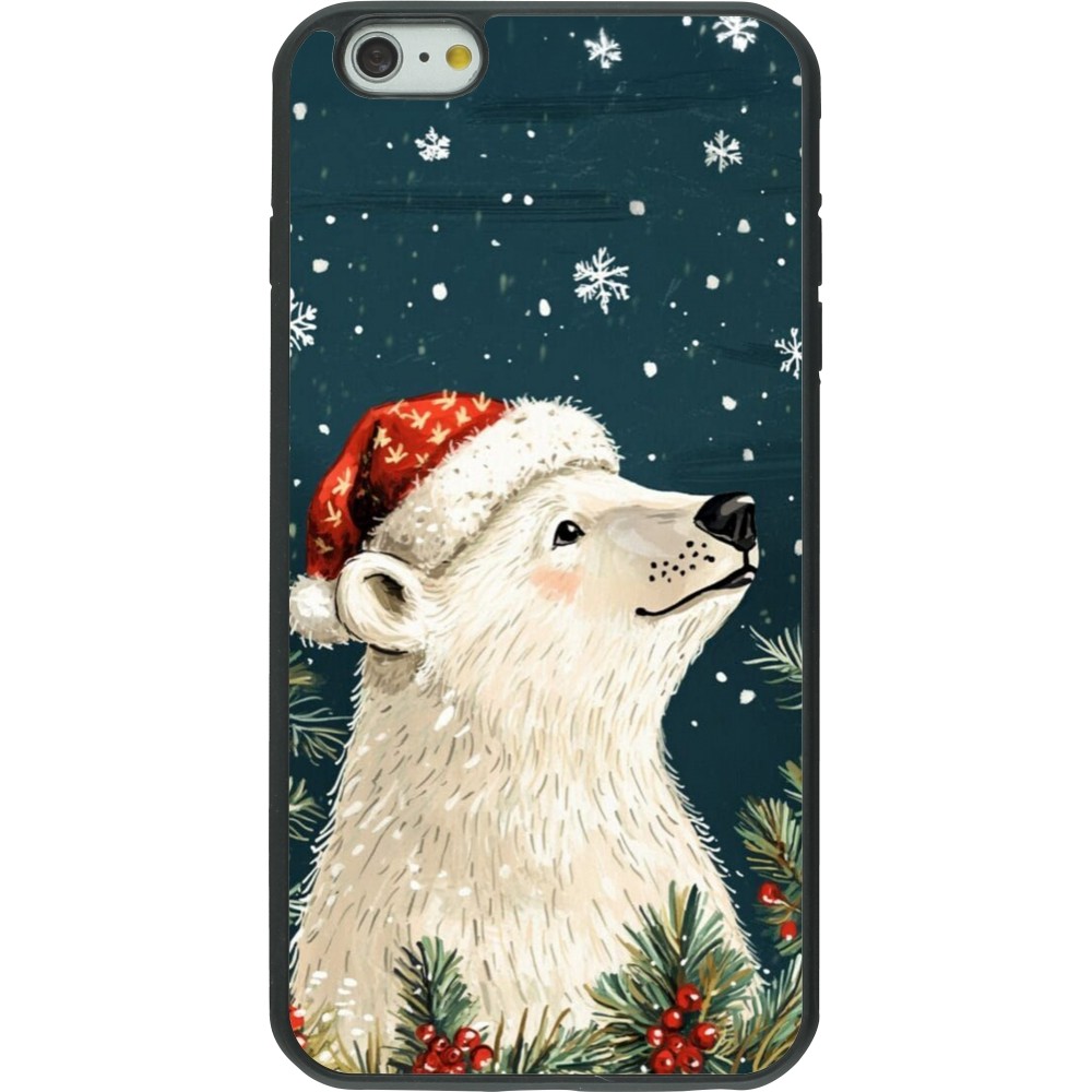 Coque iPhone 6 Plus / 6s Plus - Silicone rigide noir Christmas 25 Bear