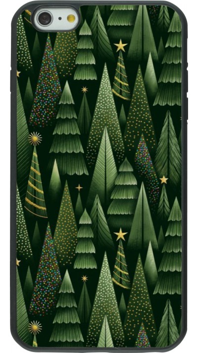 Coque iPhone 6 Plus / 6s Plus - Silicone rigide noir Christmas 25 Pattern Xmas Tree