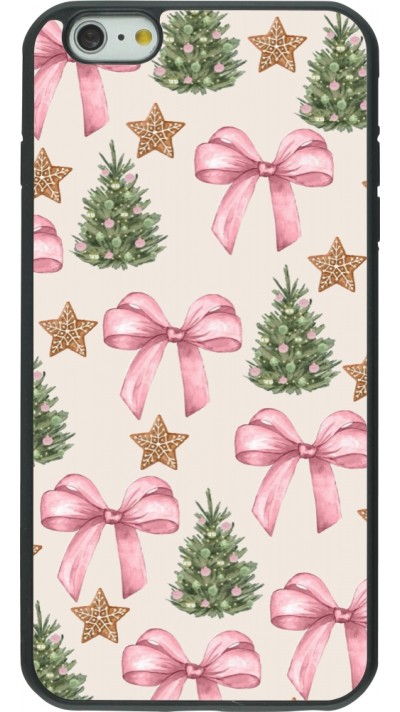 Coque iPhone 6 Plus / 6s Plus - Silicone rigide noir Christmas 25 Vintage Ribbons