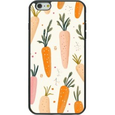 Coque iPhone 6 Plus / 6s Plus - Silicone rigide noir Easter 2026 Illustration carrots