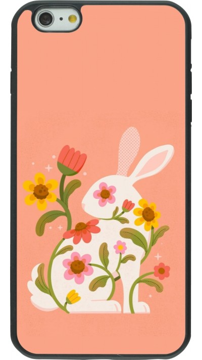 Coque iPhone 6 Plus / 6s Plus - Silicone rigide noir Easter 2026 Rabbit collage