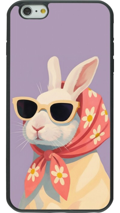 Coque iPhone 6 Plus / 6s Plus - Silicone rigide noir Easter 2026 Rabbit with scarf