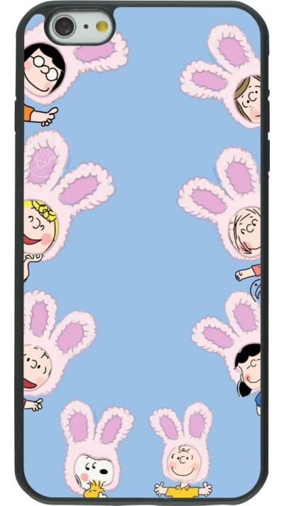 Coque iPhone 6 Plus / 6s Plus - Silicone rigide noir Easter 2026 Snoopy