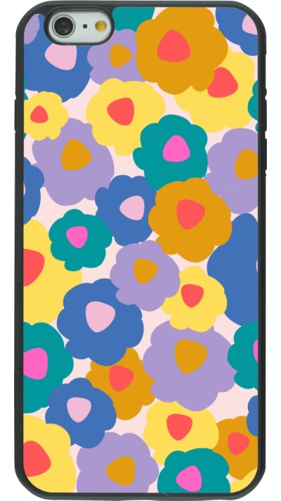 iPhone 6 Plus / 6s Plus Case Hülle - Silikon schwarz Easter 2024 flower power