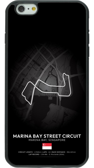 iPhone 6 Plus / 6s Plus Case Hülle - Silikon schwarz F1 Track 2025 Singapore