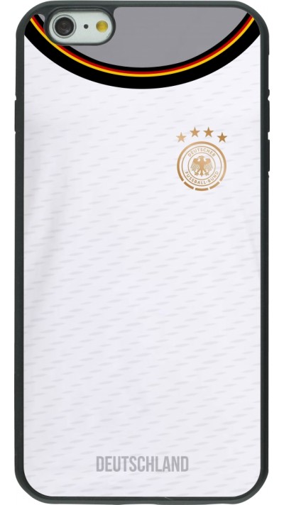 iPhone 6 Plus / 6s Plus Case Hülle - Silikon schwarz Deutschland 2022 personalisierbares Fußballtrikot