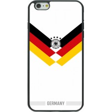 Coque iPhone 6 Plus / 6s Plus - Silicone rigide noir Maillot de football Allemagne 2026 personnalisable