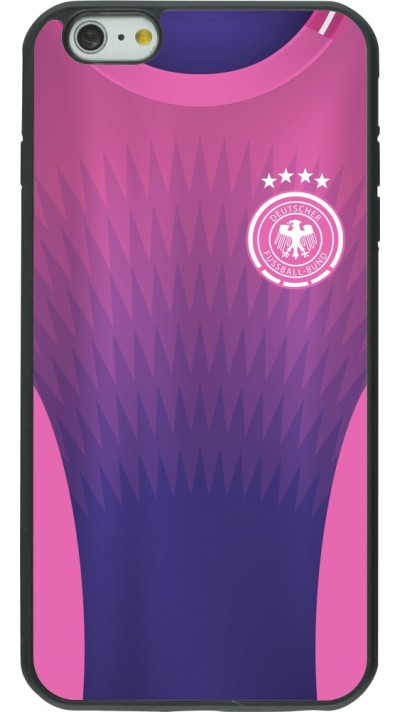 iPhone 6 Plus / 6s Plus Case Hülle - Silikon schwarz Deutschland Away personalisierbares Fussballtrikot