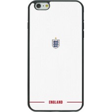 Coque iPhone 6 Plus / 6s Plus - Silicone rigide noir Maillot de football Angleterre 2026 personnalisable