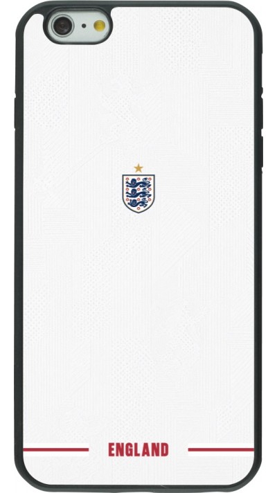 Coque iPhone 6 Plus / 6s Plus - Silicone rigide noir Maillot de football Angleterre 2026 personnalisable