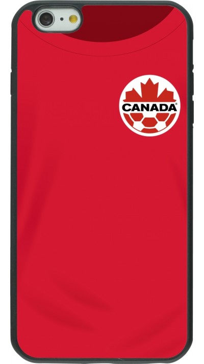iPhone 6 Plus / 6s Plus Case Hülle - Silikon schwarz Kanada 2022 personalisierbares Fussballtrikot