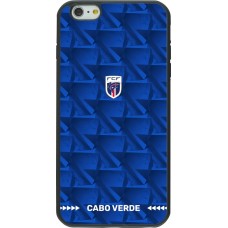 Coque iPhone 6 Plus / 6s Plus - Silicone rigide noir Maillot de football Cap-Vert 2026 personnalisable