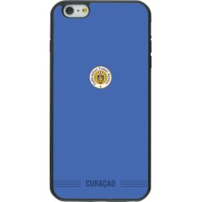 Coque iPhone 6 Plus / 6s Plus - Silicone rigide noir Maillot de football Curaçao 2026 personnalisable