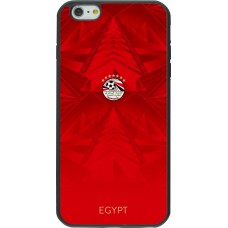 Coque iPhone 6 Plus / 6s Plus - Silicone rigide noir Maillot de football Égypte 2026 personnalisable