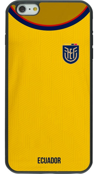 iPhone 6 Plus / 6s Plus Case Hülle - Silikon schwarz Ecuador 2022 Fußballtrikot