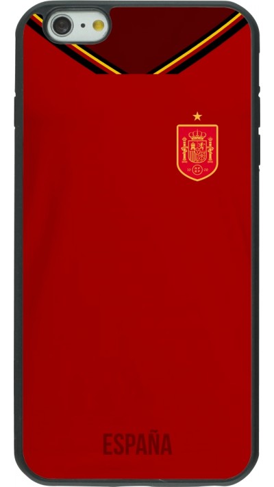 iPhone 6 Plus / 6s Plus Case Hülle - Silikon schwarz Spanien 2022 personalisierbares Fußballtrikot