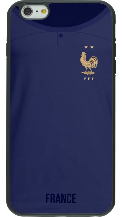 iPhone 6 Plus / 6s Plus Case Hülle - Silikon schwarz Frankreich 2022 personalisierbares Fussballtrikot
