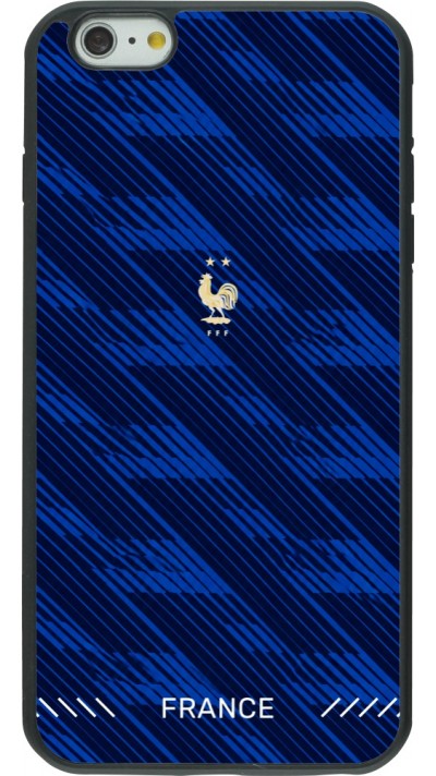 Coque iPhone 6 Plus / 6s Plus - Silicone rigide noir Maillot de football France 2026 personnalisable