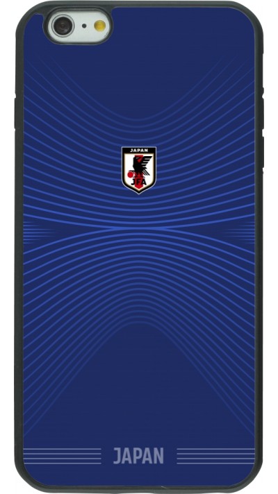 Coque iPhone 6 Plus / 6s Plus - Silicone rigide noir Maillot de football Japon 2026 personnalisable
