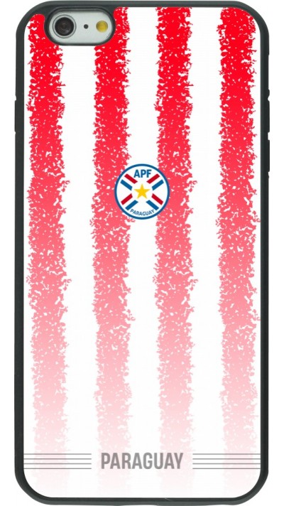 Coque iPhone 6 Plus / 6s Plus - Silicone rigide noir Maillot de football Paraguay 2026 personnalisable
