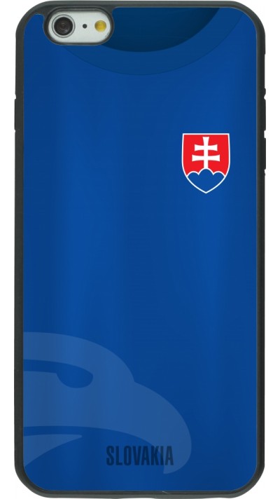 iPhone 6 Plus / 6s Plus Case Hülle - Silikon schwarz Fussballtrikot Slowakei