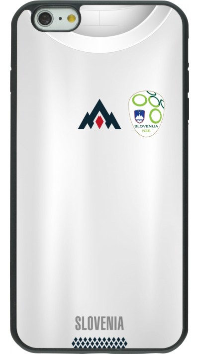 iPhone 6 Plus / 6s Plus Case Hülle - Silikon schwarz Fussballtrikot Slowenien