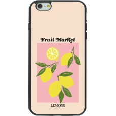 Coque iPhone 6 Plus / 6s Plus - Silicone rigide noir Fruit market lemons 2026