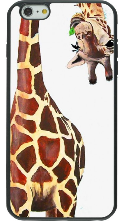 Coque iPhone 6 Plus / 6s Plus - Silicone rigide noir Giraffe Fit