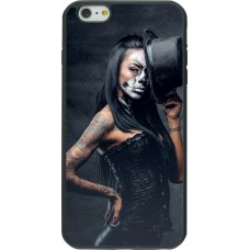 Coque iPhone 6 Plus / 6s Plus - Silicone rigide noir Halloween 22 Tattooed Girl