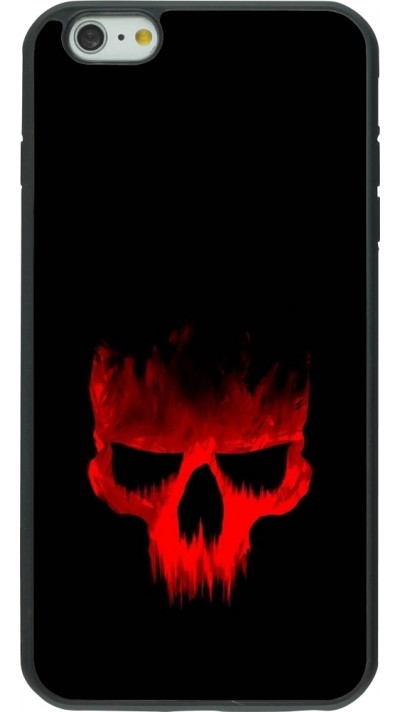 Coque iPhone 6 Plus / 6s Plus - Silicone rigide noir Halloween 2023 scary skull