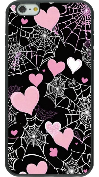 Coque iPhone 6 Plus / 6s Plus - Silicone rigide noir Halloween 2024 girly