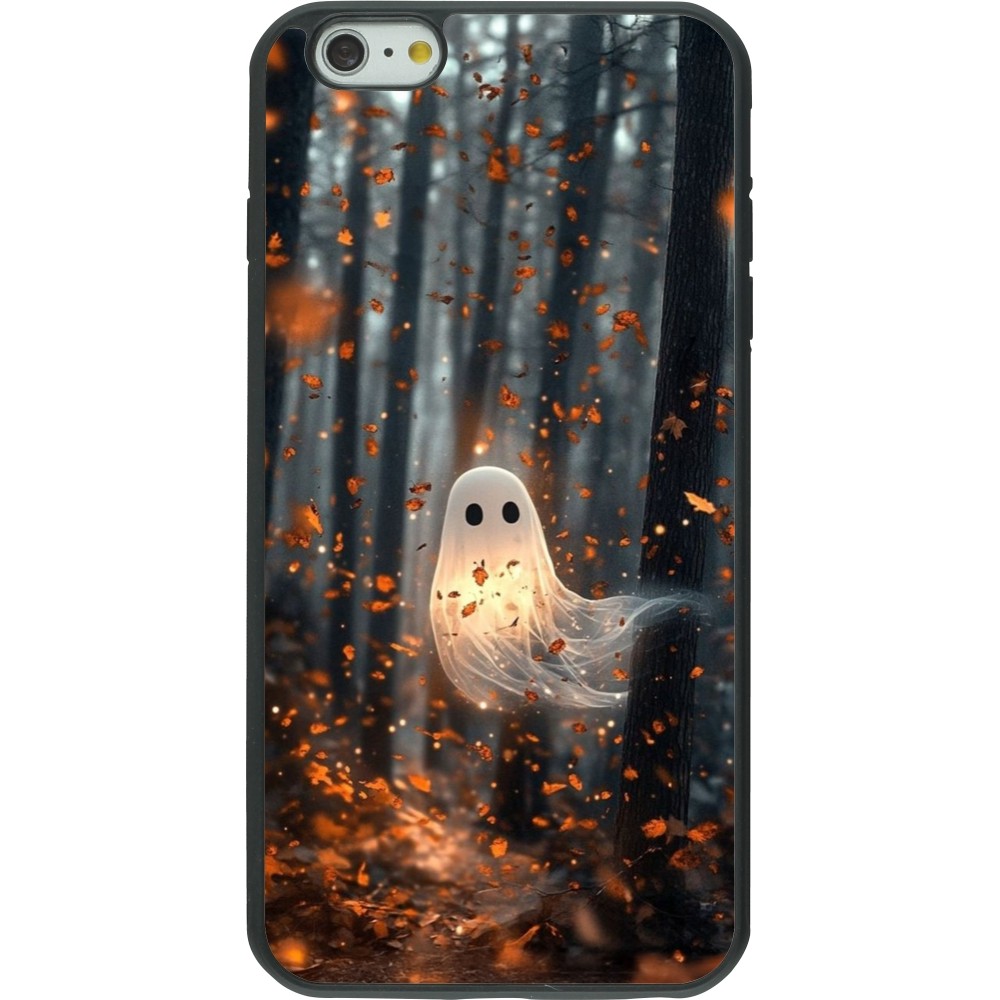 Coque iPhone 6 Plus / 6s Plus - Silicone rigide noir Halloween 2025 Ghost in the forest