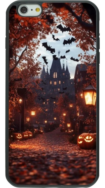 Coque iPhone 6 Plus / 6s Plus - Silicone rigide noir Halloween 2025 Haunted house