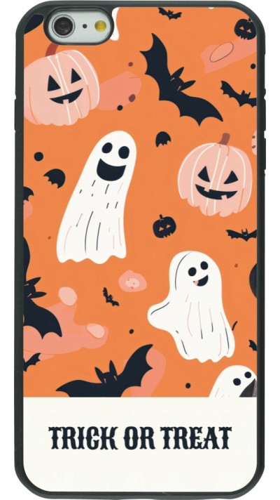 Coque iPhone 6 Plus / 6s Plus - Silicone rigide noir Halloween 2025 Trick treat